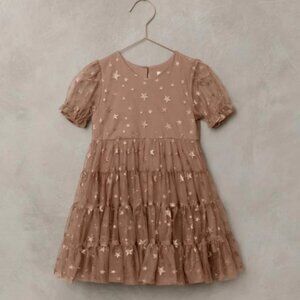 NoraLee Girls Mocha Dottie Dress
